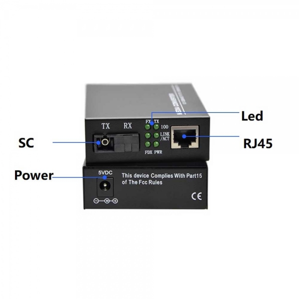 100Mbps Single mode Sintech Fiber media converter price in Nepal