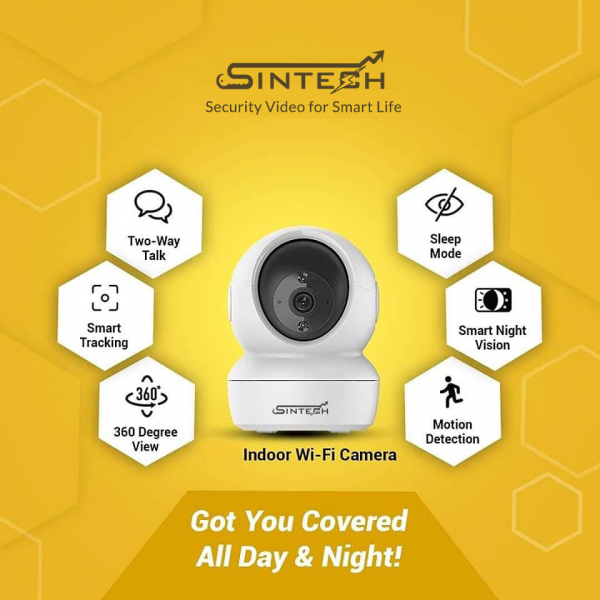 4MP Sintech CCTV Wifi Camera price in Nepal. Wifi camera indoor for home shop in Kathmandu